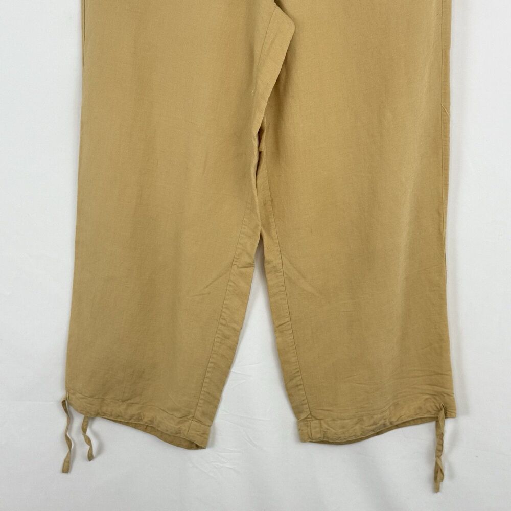 Back From Bali Rayon Wide Leg Beige Women’s Pants Size M - Picture 12 of 15